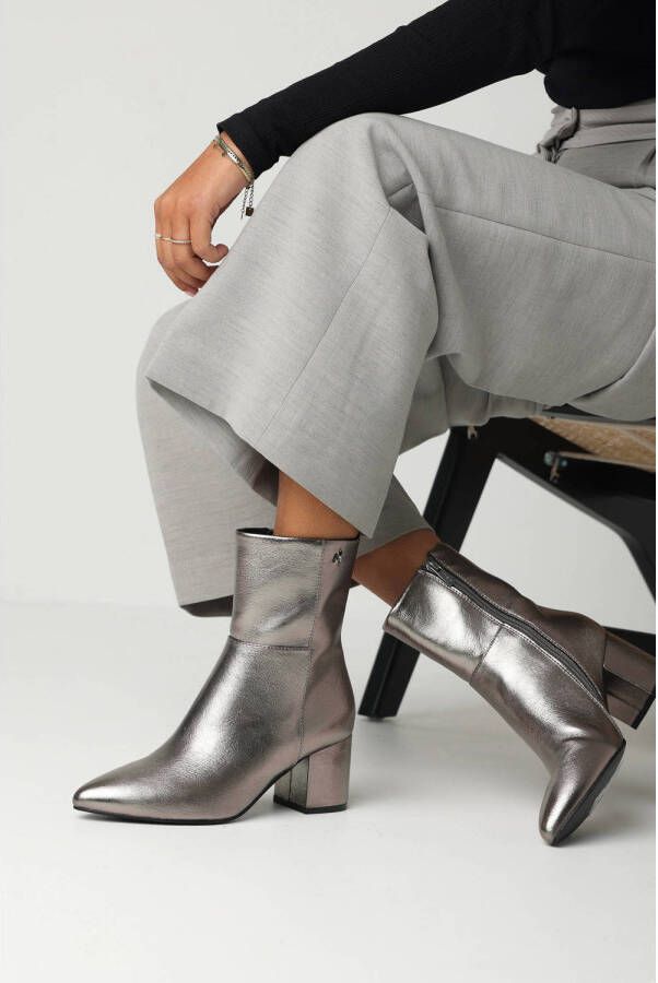 Mexx Enkellaars Pam Mila Grijs Vrouwen Gun Metal Grijs