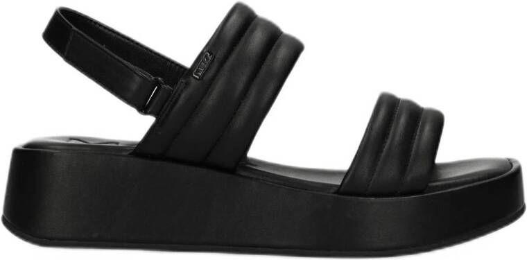 Mexx Zwarte Platform Sandaal voor Dames Black Dames
