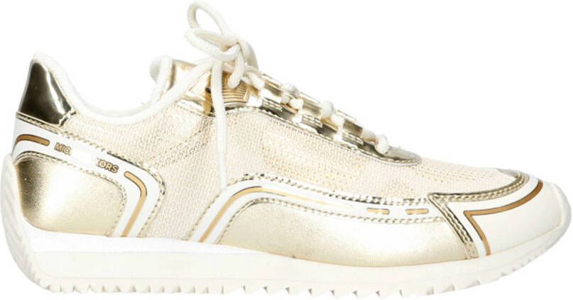 MICHAEL KORS Lage Sneakers Dames Byrdie Trainer Maat: 42 5 Materiaal: Leatherlook Kleur: Goud