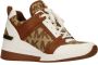 Michael Kors Dames Sneakers Georgie Trainer Wedge Beige Bruin ½ - Thumbnail 1