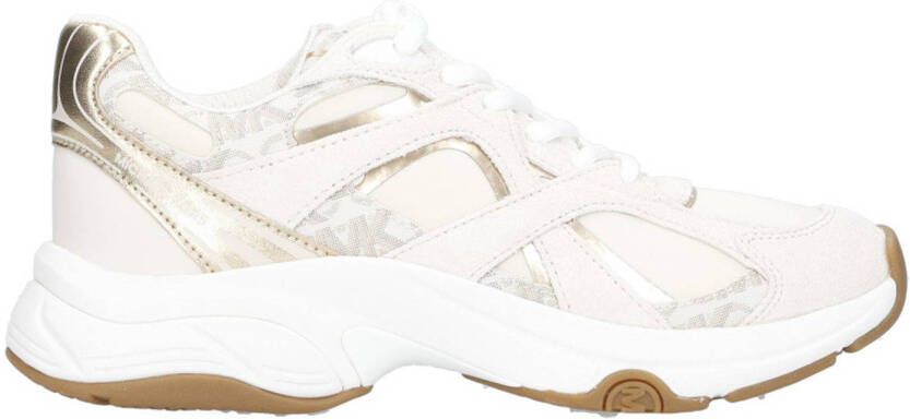 MICHAEL KORS Lage Sneakers Dames Leo Trainer Maat: 40 5 Materiaal: Suède Kleur: Wit