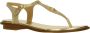 MICHAEL KORS Sandalen Dames Mallory Thong Maat: 40 Materiaal: Leer Kleur: Goud - Thumbnail 2