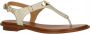 Michael Kors MK Plate Thong Dames Sandalen Pale Gold - Thumbnail 1