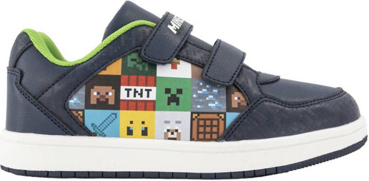 Minecraft sneakers donkerblauw