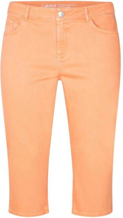 Miss Etam Plus high waist slim fit broek zalm