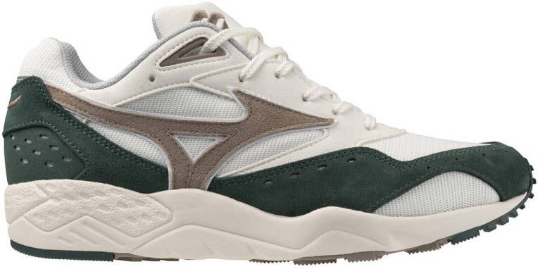 Mizuno Contender sneakers ecru beige donkergroen