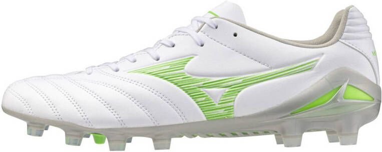 Mizuno Monarcida NEO III PRO MD Senior voetbalschoenen wit groen