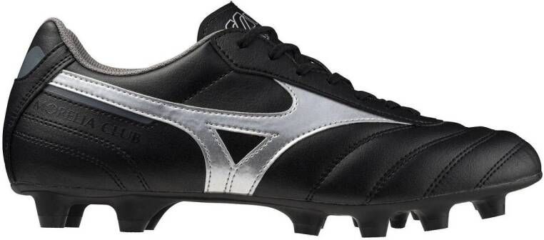 Mizuno Morelia II Club senior voetbalschoenen zwart zilvergrijs