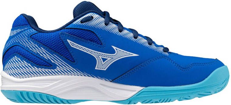 Mizuno Stealth Star 2 zaalsportschoenen kobaltblauw wit aqua