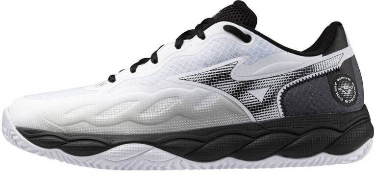 Mizuno Wave Enforce Court CC tennisschoenen wit zwart donkergrijs