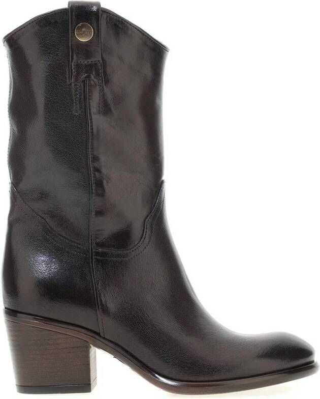 MJUS Stijlvolle enkellaarzen voor herfst winter Black Dames