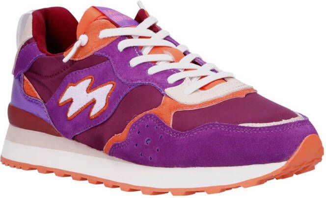 MRP 74 suède sneakers paars oranje