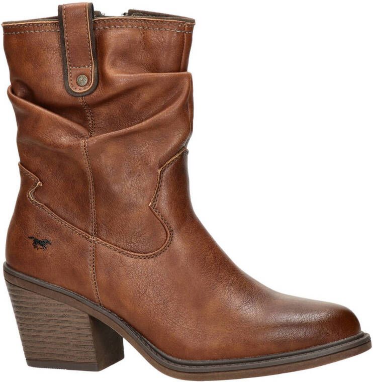 Mustang Shoes Cowboylaarzen met aangerimpelde slouchy-schacht