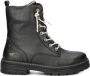 Mustang gevoerde veterboots zwart - Thumbnail 1