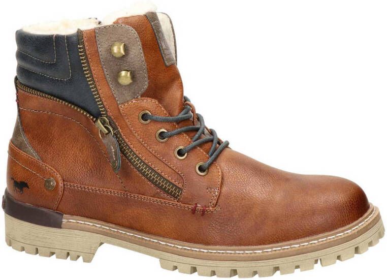 Mustang Veterboot Heren Bruin Cognac