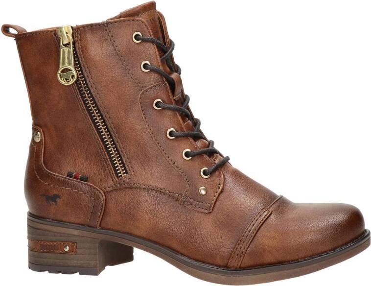 Mustang Veterschoenen Hoog Veterschoenen Hoog cognac