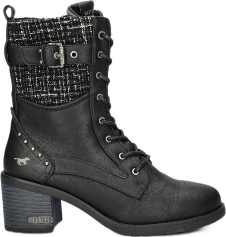 Mustang dames veterboot Zwart