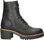 Nelson gevoerde leren veterboots zwart - Thumbnail 1