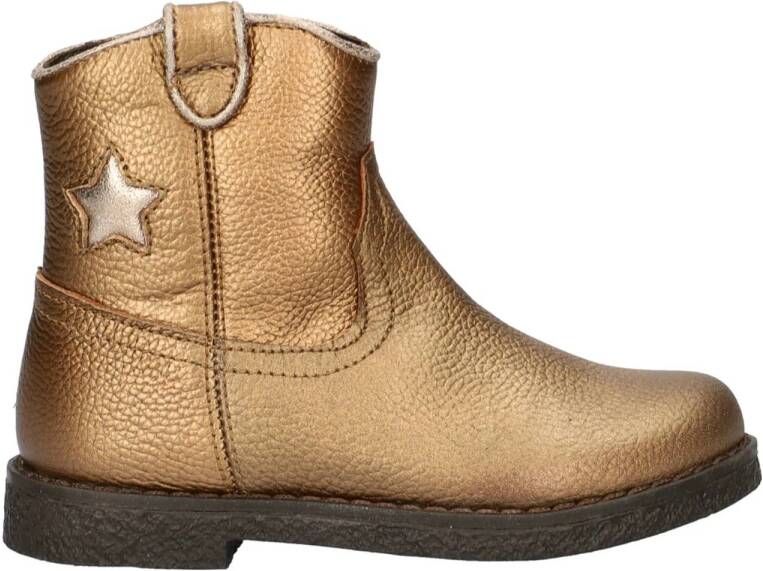 Nelson Kids leren cowboylaarzen brons