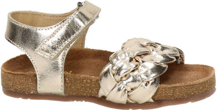 Nelson Kids leren sandalen goud