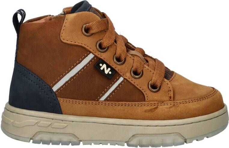 Nelson Kids leren sneakers cognac