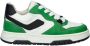 Nelson Kids leren sneakers groen wit Jongens Leer Meerkleurig 26 - Thumbnail 1