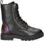 Nelson Kids leren veterboots zwart - Thumbnail 1