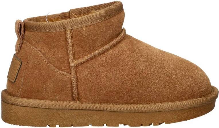 Nelson Kids suède enkelboots cognac