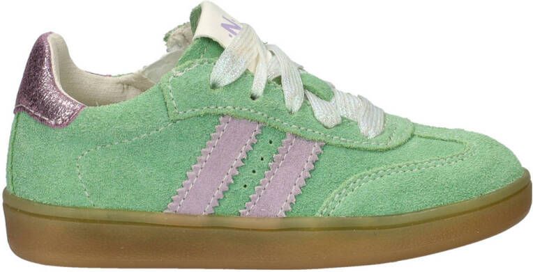 Nelson Kids suède sneakers groen