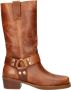 Nelson leren bikerboots cognac - Thumbnail 1