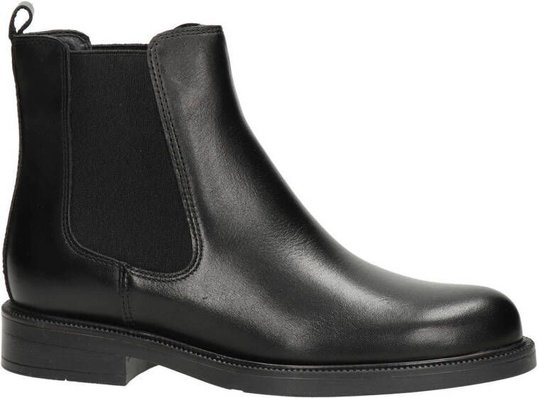 Nelson leren chelsea boots zwart