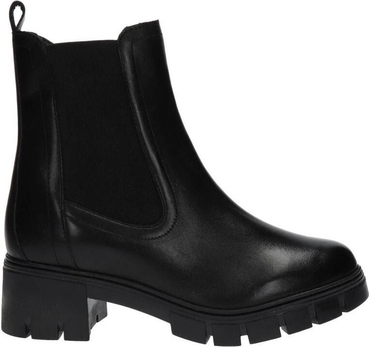 Nelson leren chelsea boots zwart