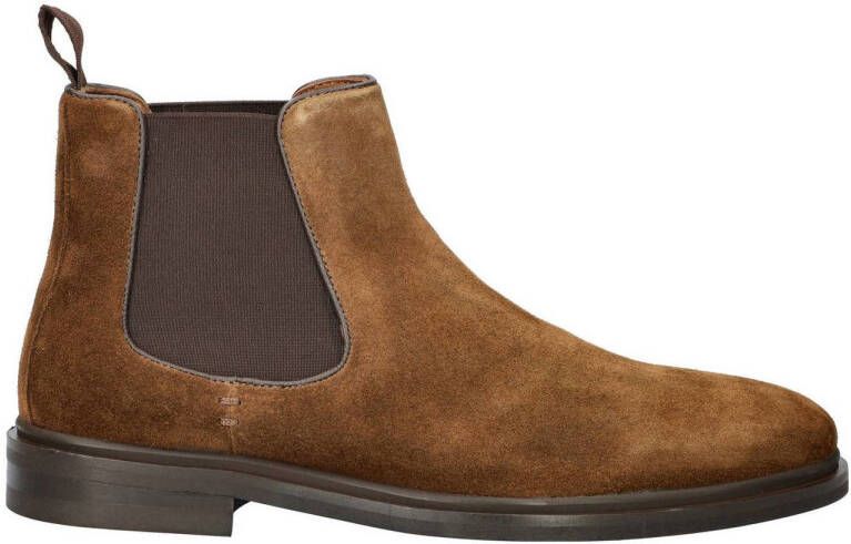 Nelson Sigla suède chelsea boots cognac