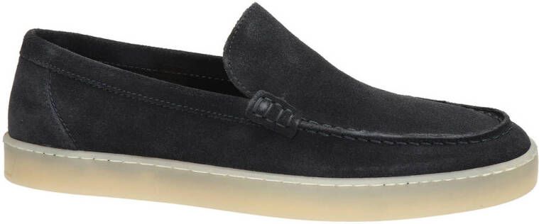 Nelson suède loafers donkerblauw