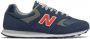 New Balance 393 sneakers donkerblauw grijs rood - Thumbnail 1