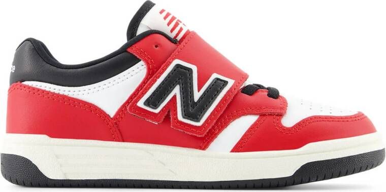 New Balance 480 sneakers rood wit zwart