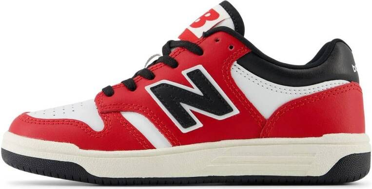 New Balance 480 sneakers rood zwart wit