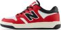 New Balance 480 sneakers rood zwart wit Imitatieleer Meerkleurig 34.5 - Thumbnail 1