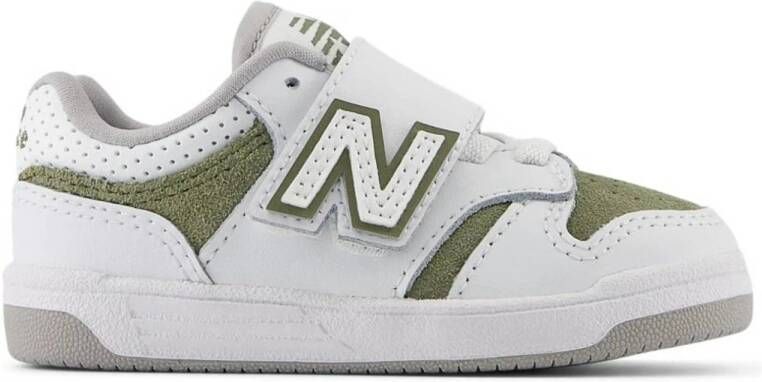 New Balance 480 sneakers wit groen