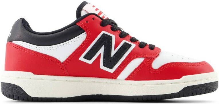 New Balance 480 sneakers wit rood zwart Leer Meerkleurig 36