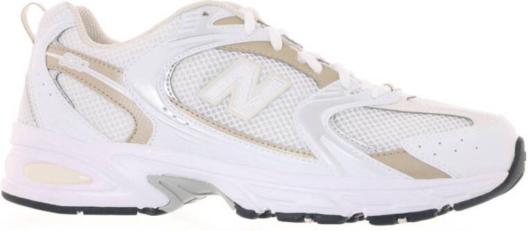 New Balance Witte Sneakers met Zilver en Brons Details Multicolor