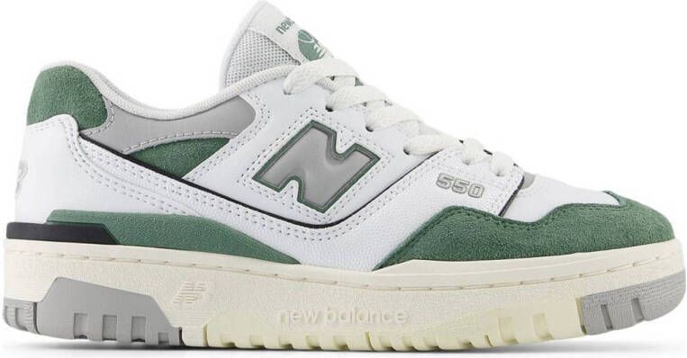 New Balance 550 sneakers wit groen grijs