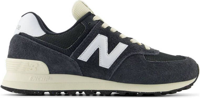 New Balance 574 sneakers antraciet ecru