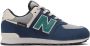 New Balance 574 sneakers blauw ecru petrol - Thumbnail 1