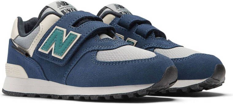 New Balance 574 sneakers blauw grijs petrol