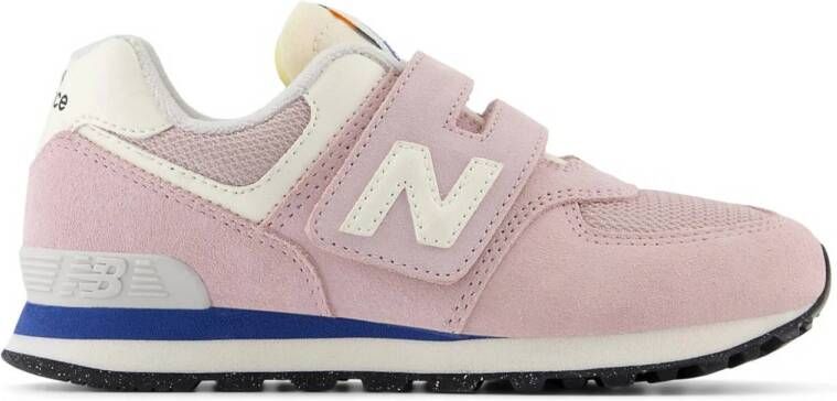 New Balance 574 sneakers roze wit blauw