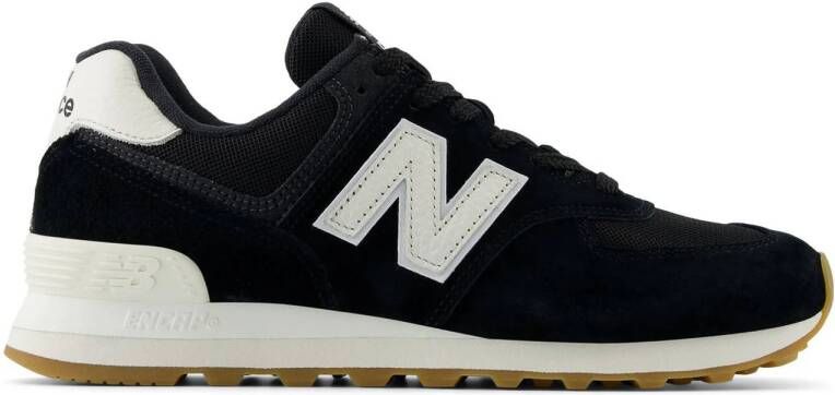 New Balance 574 sneakers zwart ecru