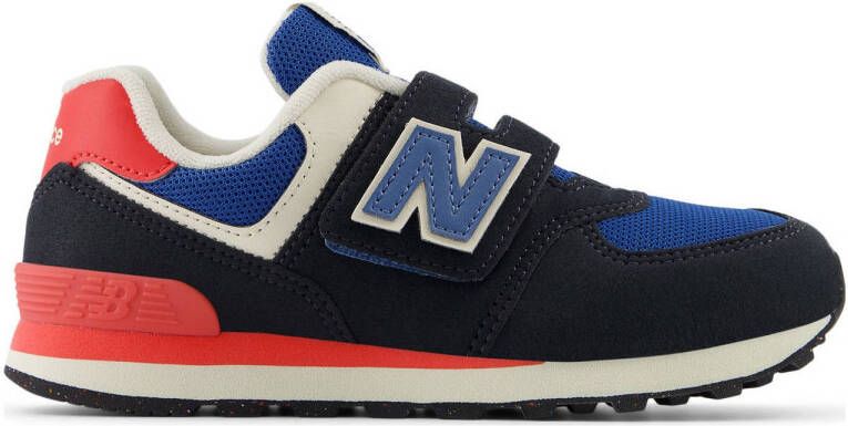 New Balance 574 sneakers zwart rood blauw Suede Meerkleurig 34.5