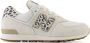 New Balance 574 V1 sneakers dierenprint offwhite blauw Ecru Jongens Meisjes Suede 39 - Thumbnail 1