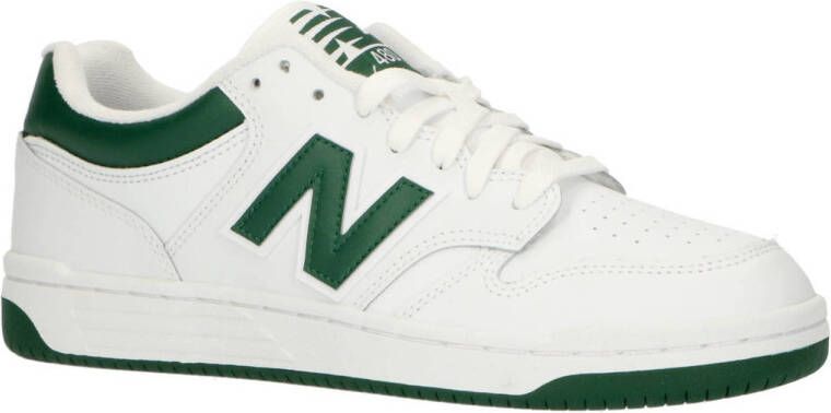 New Balance Groene platte sneakers geïnspireerd op basketbalmodellen Wit Heren